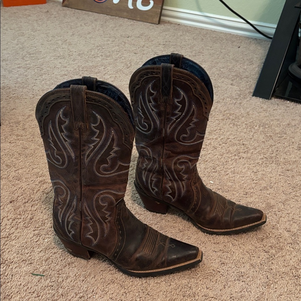 Brown Western Cowboy Boots Arita 7.5